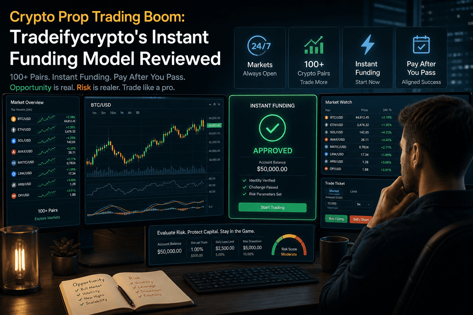 Crypto-Prop-Trading-Boom: Tradeifycryptos Instant-Funding-Modell im Review